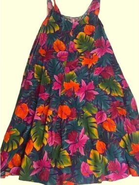 Hilo Hattie Hawaiian Floral Midi Dress Small | Made in Hawaii 🌺